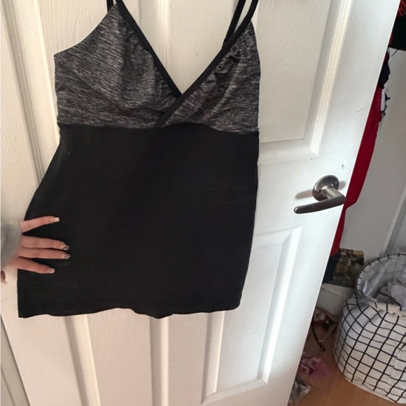 Lulu lemon Black and Gray Strappy Top - Picture 3 of 5
